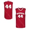 Camisas de basquete personalizadas Wisconsin Badgers Camisa de basquete NCAA College Aleem Ford D'Mitrik Trice Brevin Pritzl Walt McGrory Hedstrom Potter Finley Harris