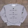 Ajuda mais Planta Mais árvores Limpar os mares Sueter Salvar Mãe Terra Slogan Mulheres Roupas Menina Casual Jumpers Drop Ship