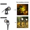 DC12V 5W COB LED Lawn Lamps Landscape Light 3X1W 110V 220V Waterproof Outdoor Garden Light Warm White Spike LED Path Lights Warm Cold White