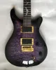 Smith Se Paul Allender Purple Black Black Quilted Maple Top Guitar Aggiornamento della Corea Suncuners Pearl Bat Inlay Floyd Rose Tremolo E8532737