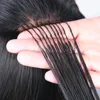 El clip de extensión 6D de cabello en la cutícula humana virgen alineada puede volver a crecer el color natural teñido de color seda 36665704.