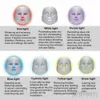 7 Colors LED Light Facial Mask Hydro Dermabrasion Machine Water Jet Peeling Facial Cleansing Radio Frequency RF Skin Tightening Ultrasonic