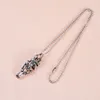 Ny 1 PC Men Infinity Silver Svart rostfritt stål Skull Pendant Chain Necklace Fine Jewelry Friend Gifts3093038
