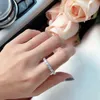 S925 Sterling silver Luxury zircon Ladies' rings Twinkle Betrothal propose Superior quality High technology Free shipping Dance party ring