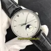 ZF Top Edition Master Ultra Thin Moon 1368420 White Dial Cal 925 1 Automatyczne męskie zegarek PRAWIDŁOWE Księżyc Faza stalowa stalowa skórzana-stra215p