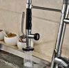 Rubinetto da cucina cromato monocomando rubinetto monoforo per montaggio su piano miscelatore per lavello con doccetta estraibile