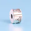Accessoires de bijoux de marque CZ diamant Couronne Perles Clips Boîte d'origine pour Pandora 925 Sterling Silver Charms Bracelet Fabrication de Bijoux