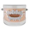 Oro Argento diamante Denti Grillz Donna Uomo Denti di lusso grillz Top Bottom Grills grill hip hop Designer Gioielli uomo Halloween Chr4871069