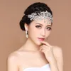 Real Image Bling Silber Kopfschmuck Frauen Hochzeit Zubehör Braut Tiaras Haarklammern Kristall Strass Schmuck Stirn Haar Kronen Stirnbänder