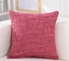 FedEx Solid Color Linen Pillow Case Plain Covers Cushion Cover Shams Burlap Square Throw Pillow Casts Cushion Covers For Bench CouC3936857