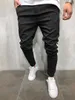 Hommes Twill Mode Jogger Pantalon 2018 Nouvelle Bande Urbaine Droite Pantalon Décontracté Mince Fitness Long Pantalon S-3XL