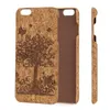 UI blanco Cork Wood Telefoonhoesjes voor iPhone 6 6s 7 8 X 6plus 7Plus Hard PC Back Dirt-Resistent Protect Mobile Phone Case