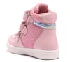 Princepard Moda Design Dziewczyny Ortopedyczne Sport Baby Buty Różowe Krowy Prawdziwej Skóry Dorywczo Obuwie Buty Baby Sneaker