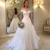 Summer Boho Backless Wedding Dresses A Line Off Shoulders Pleats Chiffon Beach Garden Bridal Gowns Custom Made Plus Size