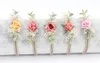 30pcs/Lot Infant Flower Headband Fake Flower Nylon Headbands For Kids Girls Artificial Floral Head Bands Nylon Baby Headband