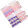 Elastic Hairband Bowknot Gold Foil Unicorns/Horse printed Knotted Hand Band For Girls Hair Ties Headwear