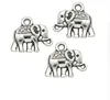 200 Stück antik versilberte Tiere Elefant Charms Anhänger für europäische Armbänder, Schmuckherstellung, DIY, handgefertigt, 12 x 14 mm