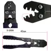 Crimping Tool Crimper Plier with 70pcs Open Barrel Copper Ring Terminal Lugs Kit