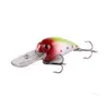 HENGJIA الصيد إغراء الساعد صيد السمك 75MM 7.5CM 10G CRANKBAIT بيت سحر 200PCS 4 ألوان 2 خطاف