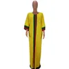 Casual tradicional africano longo maxi vestido verão impressão digital meia manga vestidos vestidos soltos plus size roupas femininas 1110770