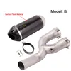 For Yamaha YZF R1 YZF-R1 2015-2019 Slip On Motorcycle Exhaust Connecting Middle Pipe Link Exhaust Muffler Pipe