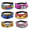 Stirnband Meerjungfrau Pailletten Stirnbänder Mädchen reversible Shinny Haarband Stretchy Hair Ring Bands Haarzubehör Party Kopfbedecke Bandanas A5757