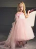 Arrival Flower Girl Dresses Princess A Line Champagne White Appliques Long Kids Formal Party Gowns Birthday Dress For Teens