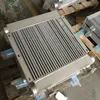 Placa de alumínio prateada Fin combinando refrigerador de ar 1613830400 (1613 8304 00) para compressor de ar Ga37 parafuso