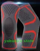 Silikon Non Slip Hot Nylon Jacquard Stickning Knee Protection Varm klättring Running Knee Protection Present Basketboll Fotboll Sportsäkerhet