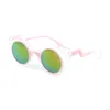 Renkli Bebek Güneş Gözlükleri Ayna Lensler Çocuk Güneş Gözlüğü Moda Tasarımcısı PC Çerçevesi 6 Renkler Toptan