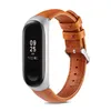 Leather Watch Band Strap for Xiaomi Mi Band 3/4 Smart Watch Wristband Replacement Bracelet Watchband for MiBand 4 Straps