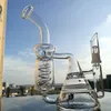 glass bong recycler dab rig water pipes 8.5 inch honeycomb percolator glass bubbler heady Pipe free shipping