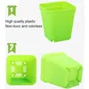 Mini Square Flower Pots 7 Farben Kunststoff Chassis Blumenpot Gartendekoration Sukkulente Pflanze Bonsai Home Office Desktop Blumenpots7409945