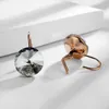 Fashion Autrichienne Crystal Bringle Rose Gold Color Bella Boucles d'oreilles Crystals de Rovski pour femmes Bijoux Gifts7190737