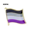 Arco-íris Pin LGBT Badge Pride Lapel Pin Pride Bissexual Rainbow Badge Pins Broche 10pcs