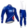 2020 NOVO GROUPAMA FDJ EQUIPE DE CICLISMO JERSEY Conjunto de calças babadores Ropa Ciclismo MENS inverno lã térmica jaqueta pro BIKE Maillot wear7270250