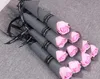Kunststof zeep rose met ambachtelijke papieren pakket lint romantische bloem voor Valentijnsdag bruiloft decoratie