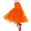 En linje swing tutu kjol kvinnor halloween julfestival skolflickor parti show dans plus size m-6xl mesh midi tulle petticoat