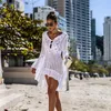 Nowa otwarta dzianinowa spódnica Trumpet Sleeve na plaży Kurtka Seksowna bikini bluzka Sunsn Clothing Swimsuit na zewnątrz 7054722