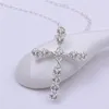 hot sale cross sailing sterling silver plated jewelry necklace for women WN668,nice 925 silver Pendant Necklaces with chain