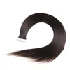 Elibess Hair Factory Wholesale Russian European Remy Tape Hair Extensions 2.5gram pc & 60pcs Lot Double Drawn Thickness Black color 1#