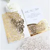 50 set Inviti di nozze romantici viola con carte Rsvp Carta di decorazione per feste Matrimonio nuziale Compleanno Invito Taglio laser Invi5289545