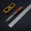 Special offer Browning 338 332 Pocket Folding knife Outdoor camping hiking Small folding knife knives with original paper box pack3686028