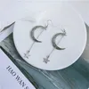 Gothic Retro Punk Moon Stars Stud Earring For Women girl Jewelry Fine Statement Earrings Pretty Gift Decoration