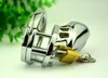 Top Quality Stainless Steel male padlock chastity device BDSM bondage Small Metal cock cages Virginity Lock Penis Ring Adult Sex Toys