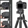 Freeshipping Profesyonel Alüminyum Alaşım SLR Üç Kamera Katlama Taşınabilir Tripod ile DSLR Siyah Q111 Topu Kafa Çanta Seyahat için