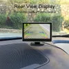 Freeshipping 5,0 pouces Moniteur de voiture TFT LCD 800 * 480 Couleur 16: 9 Écran Entrée vidéo 2 voies pour vue arrière Caméra de recul de voiture VCD DVD GPS