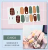 NAS003 Glitter Powder Gradient Color nail art Stickers Nail Wraps Full Cover Nails Polish Sticker DIY Full Self Adhesive Decoration decals