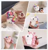 Unicorn Pegasus 3D Cute Cartoon Cases Ensemble de boîtes de charge pour écouteurs pour Apple Airpods 1 2 Écouteurs sans fil Housse de protection avec crochet