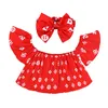 Baby Girls Set Kläder Barn Mode Top Pant Tvådelad Barn Sommar Kostym Flickor Boutique Outfits